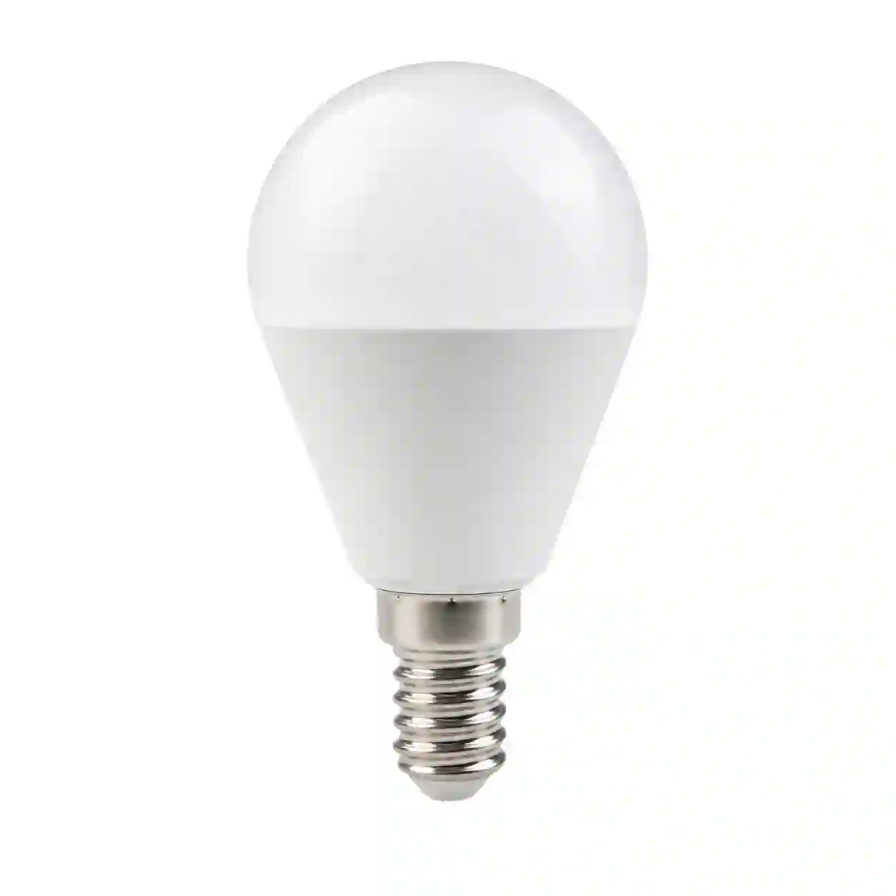 LED žárovka E14 s kulatou baňkou G45 v bílém matném provedení